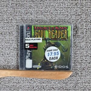 Legacy of Kain Soul Reaver PlayStation PS1 Game Complete Disc, Manual & Case